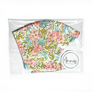 Liberty Tana Lawn Cotton Face Mask - Swirling Petals Pink